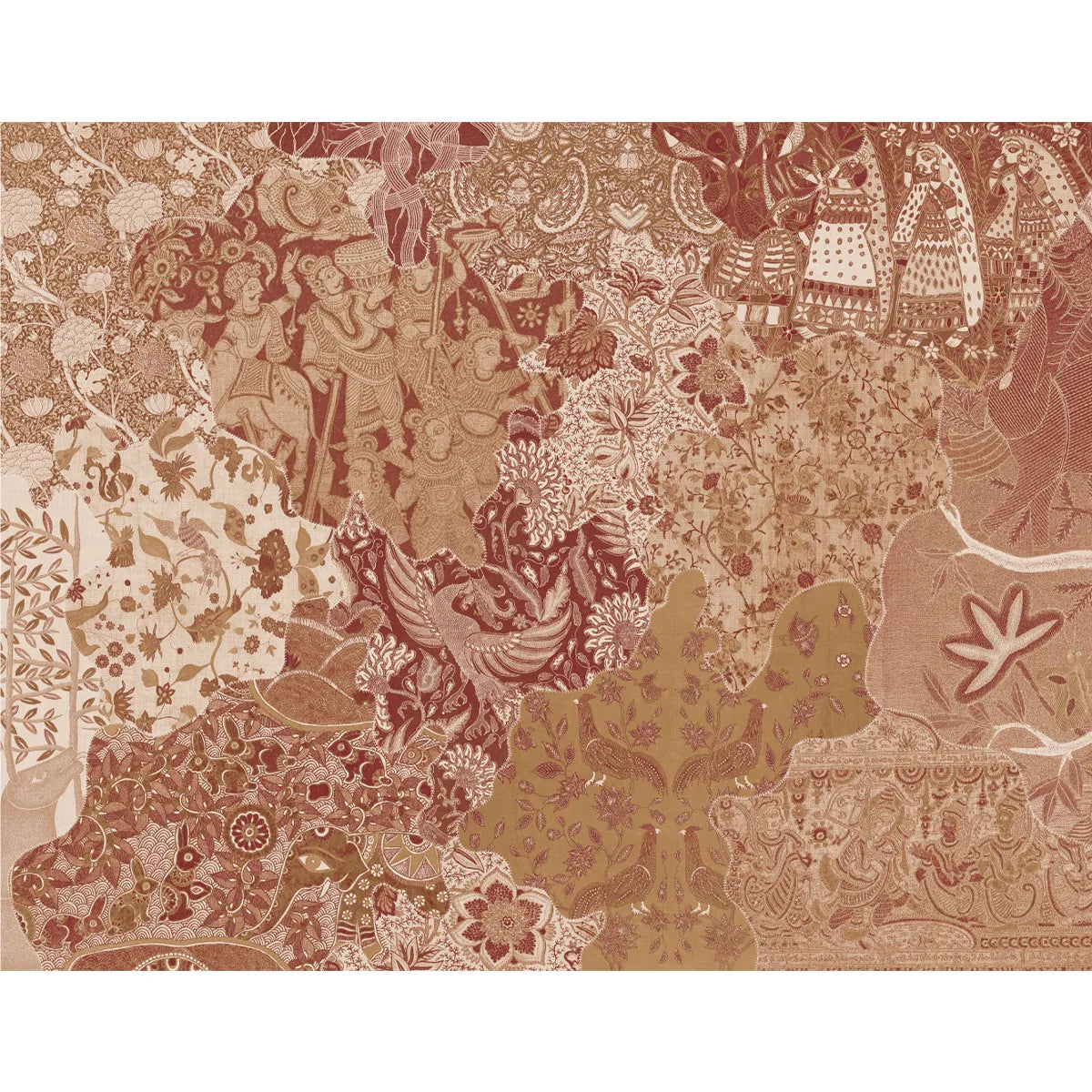 Rang Rali, Indian Wallpaper Inspired by Fabrics of India