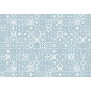 Moroccan Beauty, Light Blue & White Tiles Wallpaper