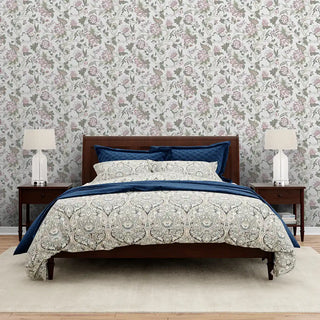 Shop Gardenia Design Wallpaper Roll in Off White Color