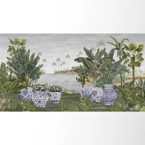 Patio Paradise tropical Wallpaper Customised for Walls