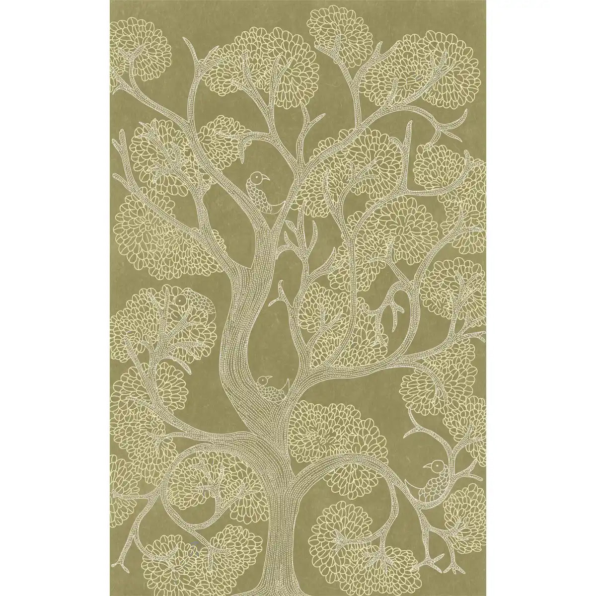 Suhani Indian Madhubani Art Olive Green Wallpaper Buy Now 