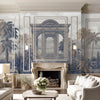 Majestic Foliage Epoch Customised Wallpaper Blue & Sepia