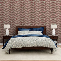 Tango Design Wallpaper Roll in Maroon Color For Rooms