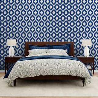 Buy Noir Design Wallpaper Roll in Blue Color