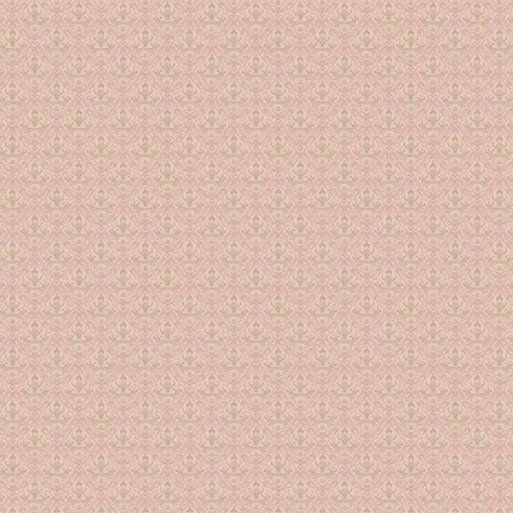 Royale Design Wallpaper Roll in Vanilla & Pink Color For Rooms