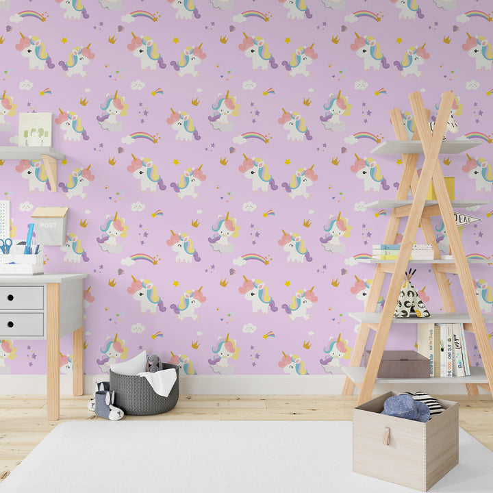 Buy Unicorn Themed Girls Room Wallpapers – Life n Colors