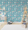 Tools for Adventure, Kids Wallpapers for Rooms, Blue