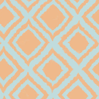 Shop Radiance Design Wallpaper Roll in Orange & teal Color