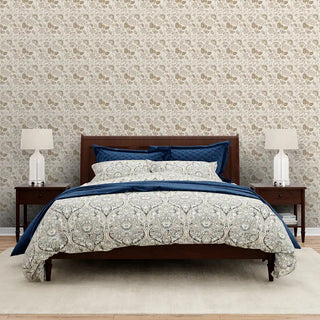 Shop Mimosa Design Wallpaper Roll in Light Brown Color