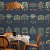 Blue Botanical Bliss wallpaper Customised for walls