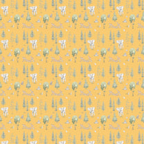 Tales of the Jungle, Repeat Wallpaper Design for Kids, Yellow