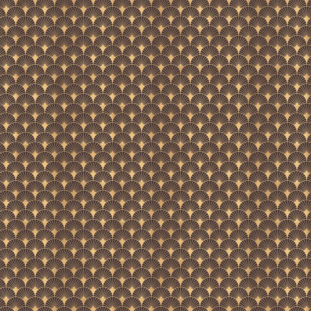 Shop Geo Design Wallpaper Roll in Gold & Brown Color