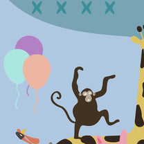 Cute Pastel Animals Club Kids Wallpaper shop online
