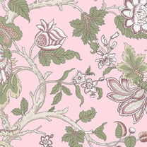 Buy Gardenia Design Wallpaper Roll in Light Pink Color