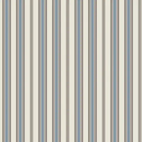 Stripes Design Wallpaper Roll in Ivory and Blue Color For Rooms