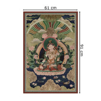 Green Tara Buddhist Indian Frameless Painting Wall Art Digital Print Poster