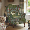 Silk Route Sofa and Chairs Upholstery Fabric Blue