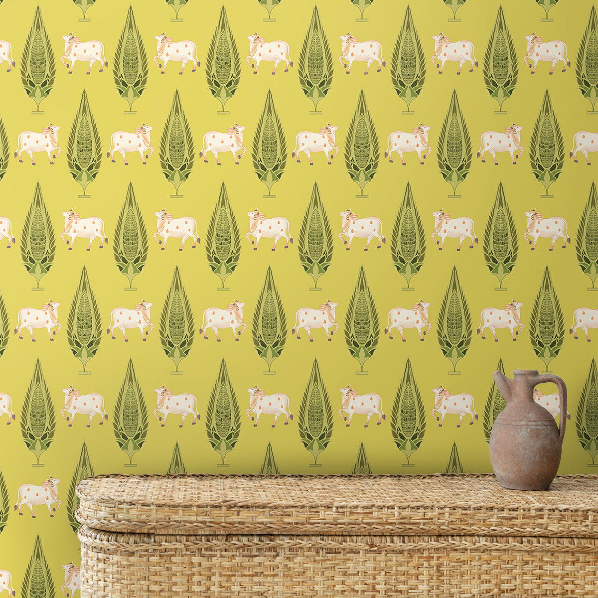Pichwai Indian Temples Wallpaper Mural Digital Walls Pichwai Indian Temples Wallpaper Mural Digital Walls