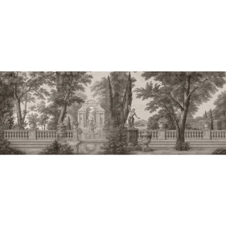 Ethereal Dreams Misty European Wallpaper, Warm Grey