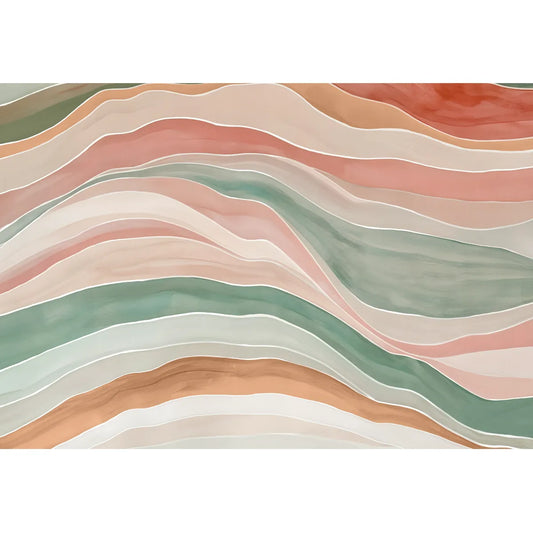 Serene Ocean Walter Color Style Wallpaper for Rooms Pink Buy Now