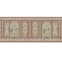 Madhuban Indian Floral Jharoka Wallpaper in Suneherii Collection Pink