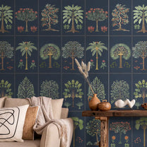 Botanical Bliss wallpaper Customised for walls Blue Shop all