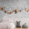 Papier peint Furry Friends avec chiens mignons pour chambre d'enfant