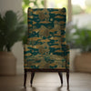 Ranthambore Tropical Sofa and Chairs Upholstery Fabric in Green Color