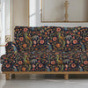 Sanjhi Indian Sofa and Chairs Upholstery Fabric Dark Blue