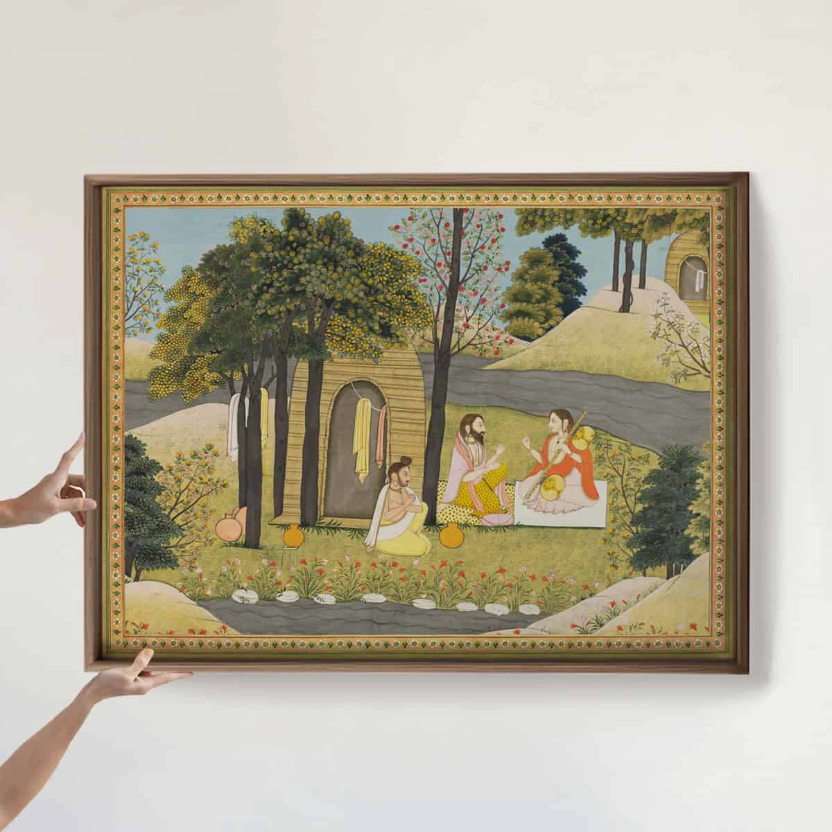 Story of Rama Vintage Indian Frameless Wall Art Poster | Life n Colors