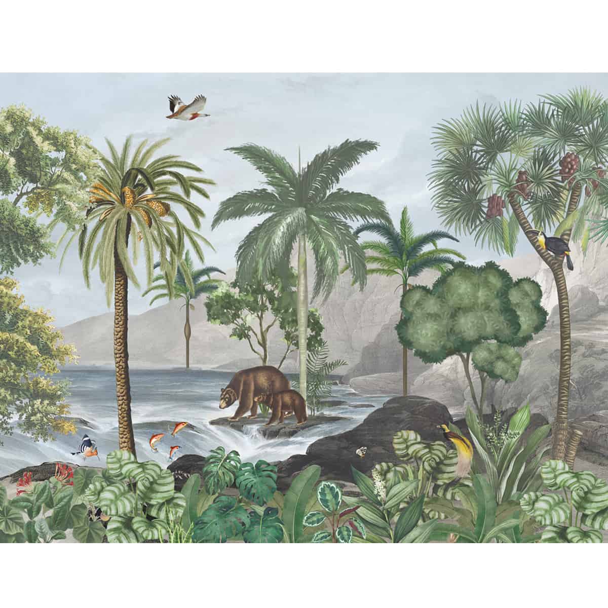 Anandvan, Jungle Theme Wallpaper, Customised