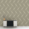 3D Look Abstract Wavy Wallpaper for Homes, Brown