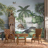 Anandvan Jungle Theme Customised Wallpaper, Green
