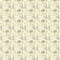 Melodious Miniatures, Jungle Themed Wallpaper for Kids Room, Green