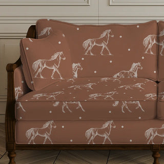 Stallion Sofa and Chairs Upholstery Fabric Brown