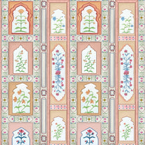 Mandan: Symphony of Flowers on Wallpaper