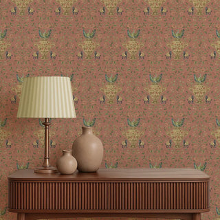 Black Pearl Roll Wallpaper In Dusty Pink Color