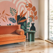 Boho Botanica Abstract Customised Wallpaper for Rooms