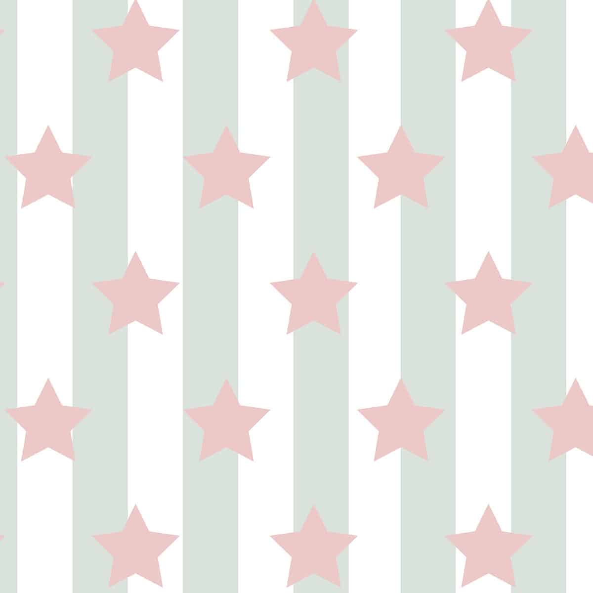Stars and Stripes Spectacle: Seamless Design for Kids, Green