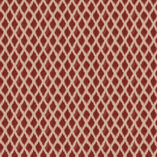 Red and beige diamond patterned wallpaper