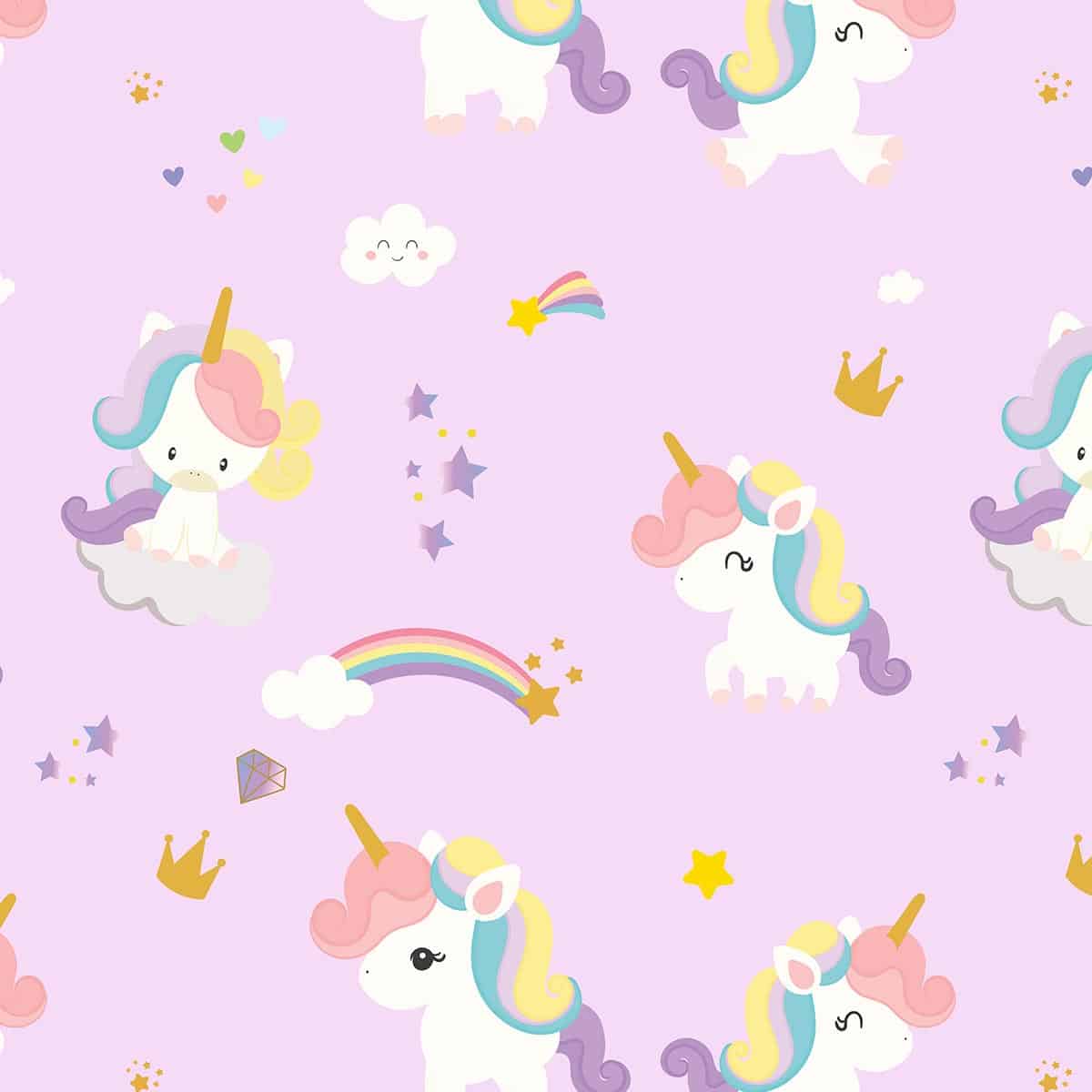 Tiny Unicorn Treasures, Design for Kids, Lilac