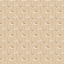 Cloud Candy Repeat Pattern, Dusky Amber for Kids Room Buy Now