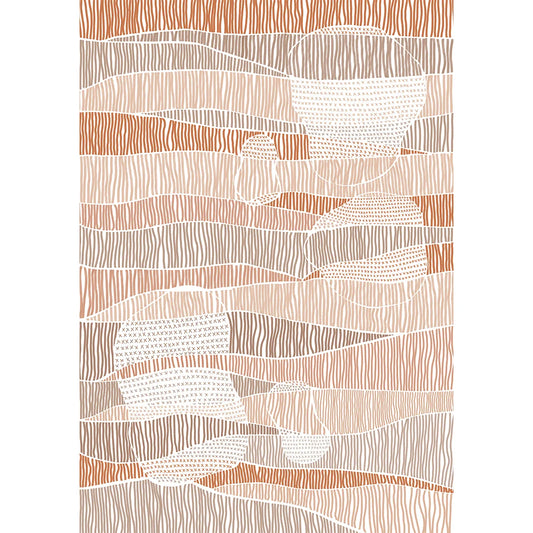 Coastal Strata Abstract Customised Wallpaper for Rooms Buy Now