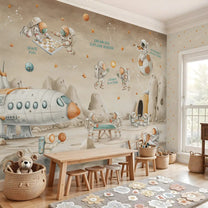 Coffee Bean Enchanted skies Repeat Pattern, Design for Kids Room