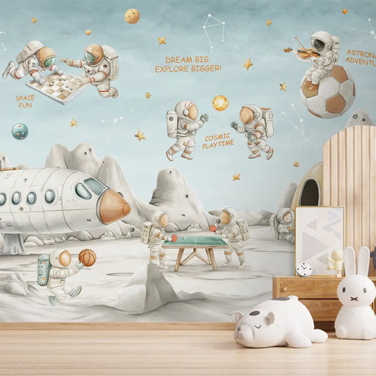 Cosmic clubhouse Kids Room Wallpaper