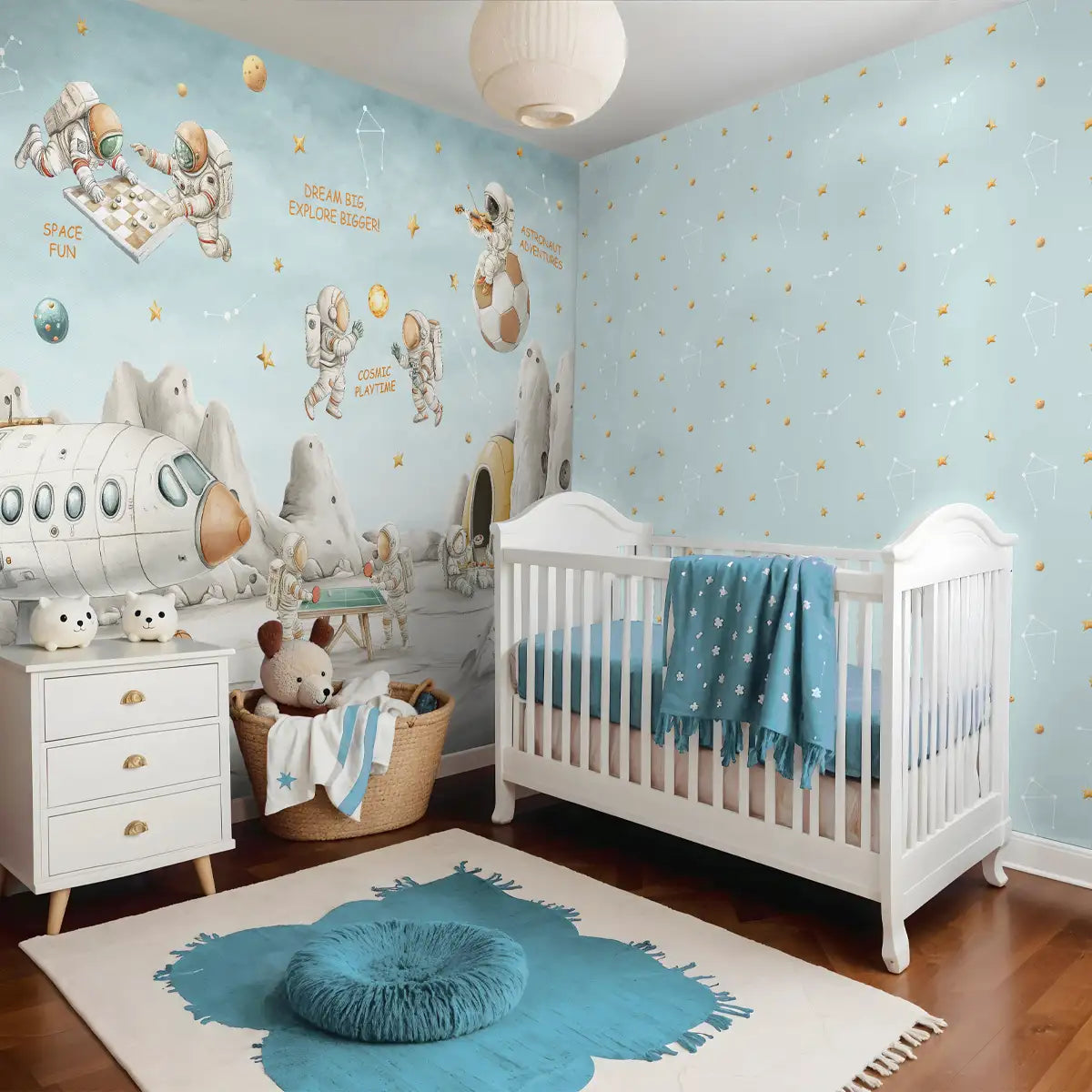 Cosmic clubhouse Kids Room Wallpaper