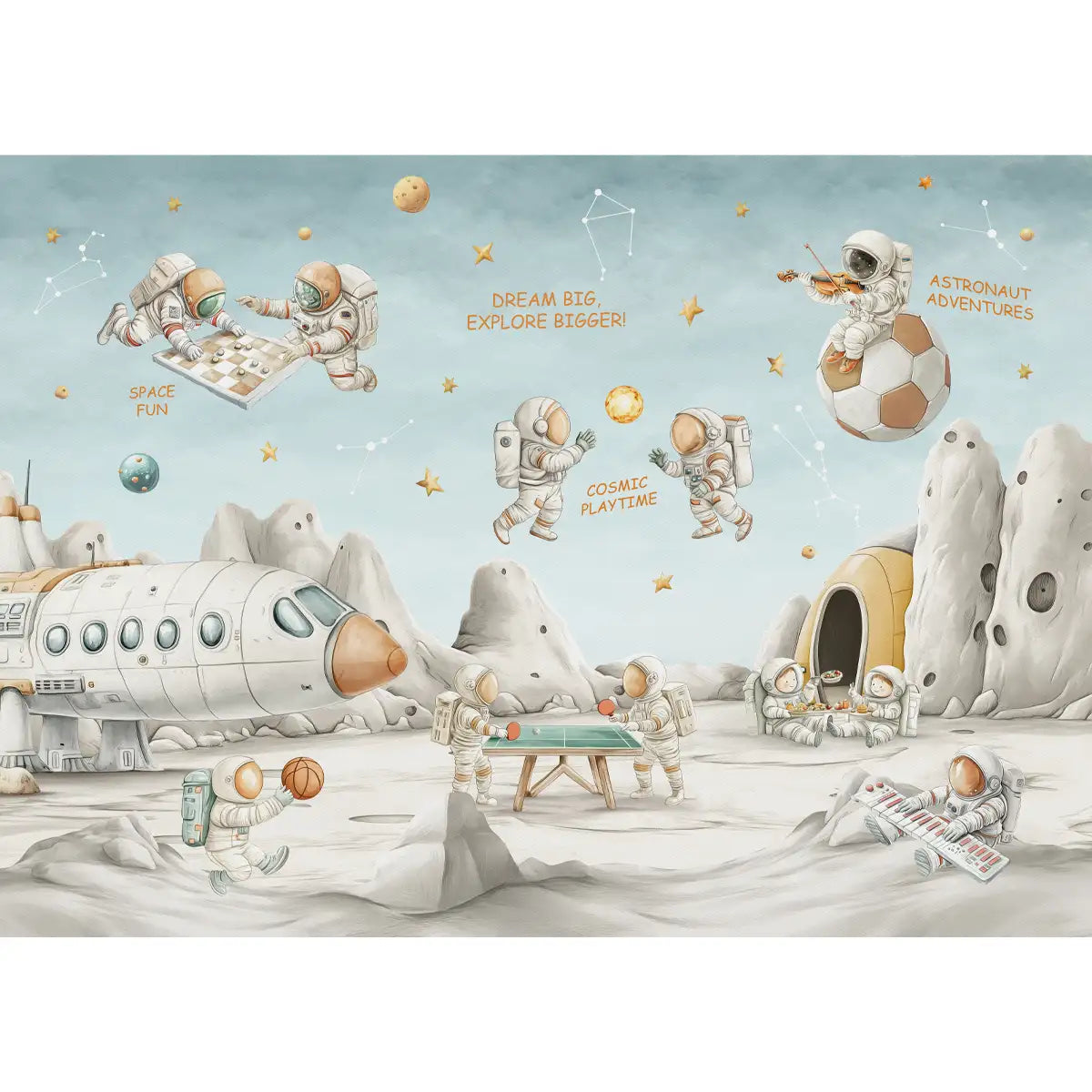 Cosmic clubhouse Kids Room Wallpaper Buy Now