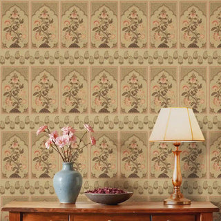 Dareecha Indian Design Wallpaper Roll In Sepia Color