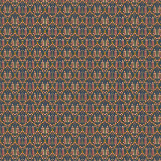 Devotees Indian Wallpaper Roll in Blue Color Buy Now