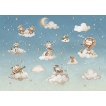 Dreamy Melody in Blue Kids Room Wallpaper Buy Now